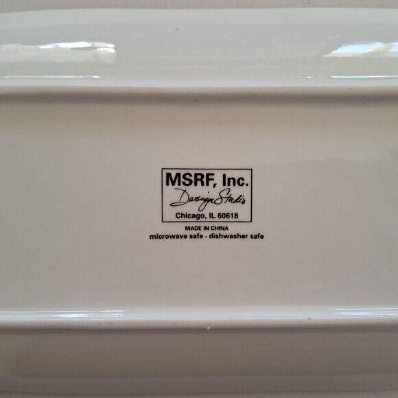 Farmhouse Style Cuts Of Beef Decorator Plate MSRF Inc Design Studio 9.25"x6"x1.2 - Picture 2 of 2